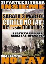 Corteo: sabato 3 Marzo, si parte e si torna insieme