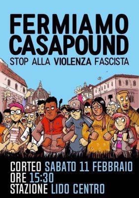 Contro la violenza criminale, corteo antifascista a Ostia