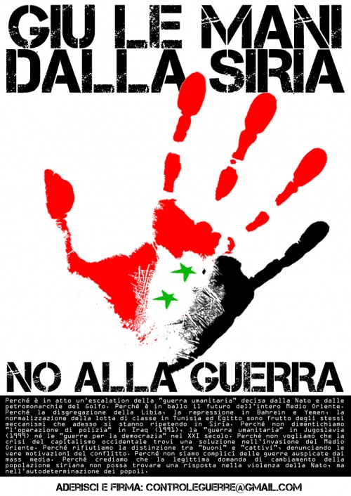Giù le mani dalla Siria