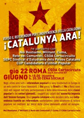 Per l’indipendenza della Catalunya!
