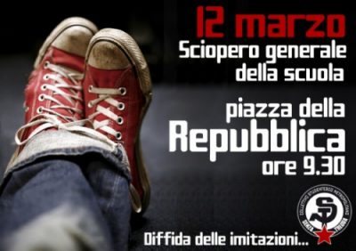 Venerdì 12 marzo – Sciopero generale della scuola