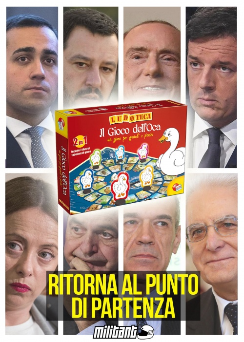 Il governo e il gioco dell’Oca