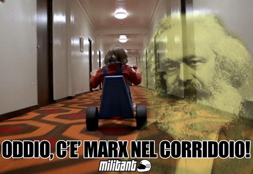 oddio, c’è Marx nel corridoio!